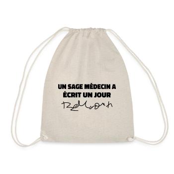 Un Sage Médecin Déjà écrit écriture Médecins - Sac de sport léger - nature - Devant