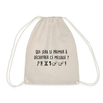 Annoncer Grossesse Enceinte Bébé Original Maman - Sac de sport léger - nature - Devant