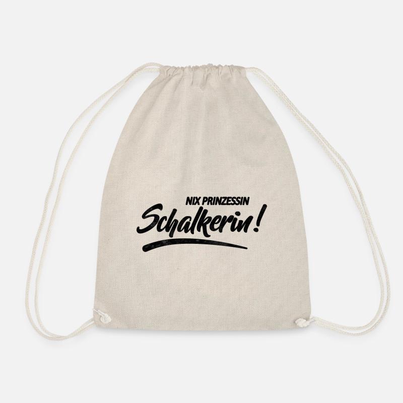 Nix Prinzessin Schalkerin! Geschenkidee - Turnbeutel - Natur