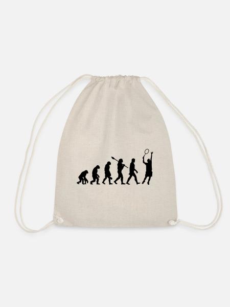 Evolution des Tennissports - Turnbeutel - Natur