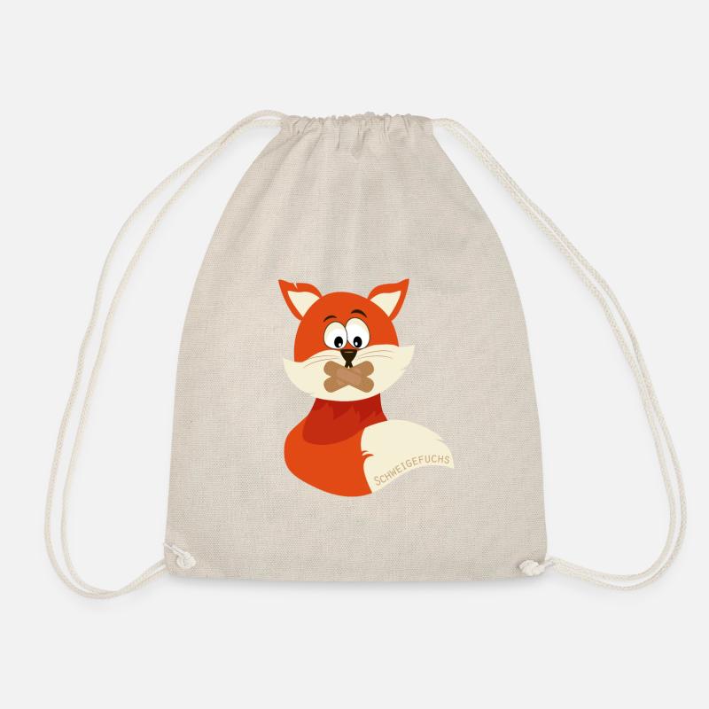 Rettet den Schweigefuchs ! - Turnbeutel - Natur