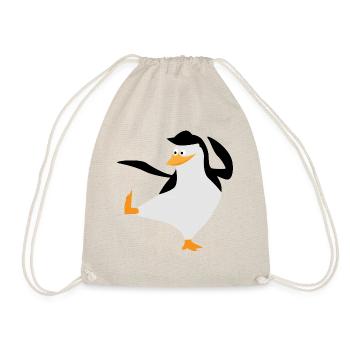 Pingouin se dresse sur une jambe - Sac de sport léger - nature - Devant