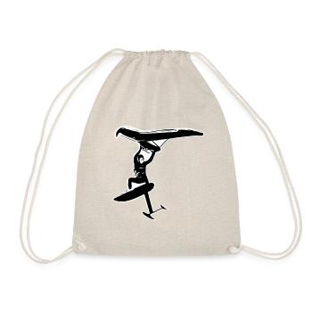 Wingfoil Jump - Turnbeutel - Natur - Vorne