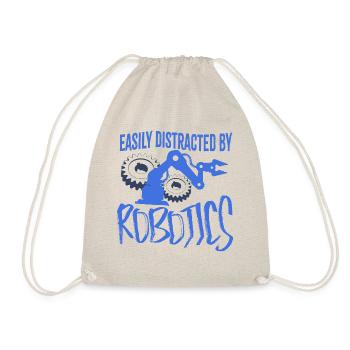 Facilement distrait par les robots électroniques - Sac de sport léger - nature - Devant