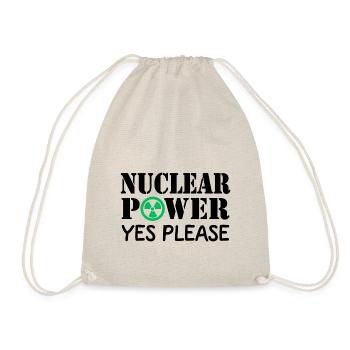 Atomkraft, Ja bitte, Ja zu Kernenergie - Turnbeutel - Natur - Vorne