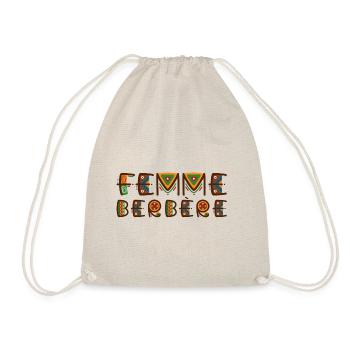 Femme Berbère Belle et Rebelle | Amazigh - Sac de sport léger - nature - Devant