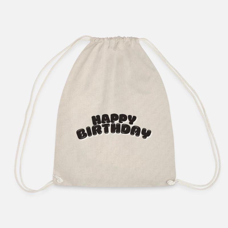 Happy Birthday - Turnbeutel - Natur