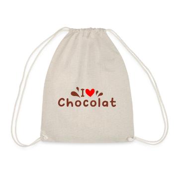 j'aime le chocolat - Sac de sport léger - nature - Devant