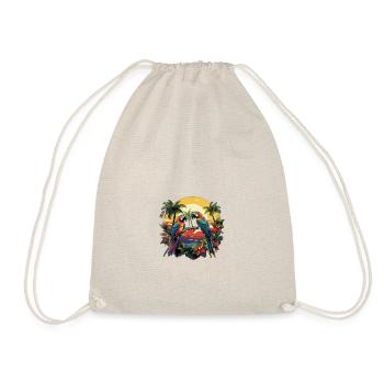 Jungle Mosaic Paradise - Drawstring Bag - nature - Front