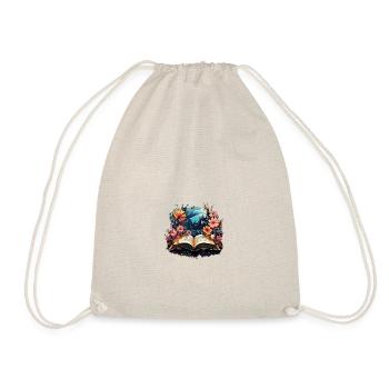 Circle of Side Flowers - Drawstring Bag - nature - Front