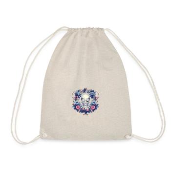 Skull Elegance Circle - Drawstring Bag - nature - Front