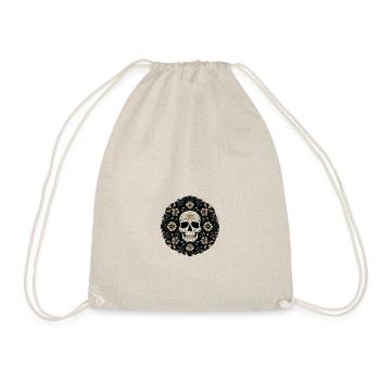 Skull Whirlwind Circle - Turnbeutel - Natur - Vorne