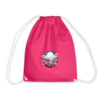 Sakura-Gipfel - Turnbeutel - Fuchsia - Vorne