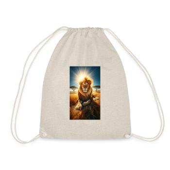 Lion on the savannah - Drawstring Bag - nature - Front