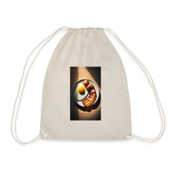 Bacon and eggs - Drawstring Bag - nature - Front