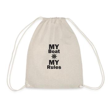 My Boat my Rules 2 My Boat my Rules - Drawstring Bag - nature - Front
