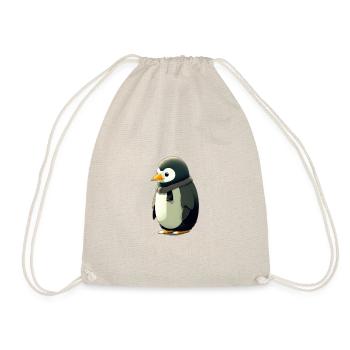 Ein süßer, pummeliger Pinguin - Turnbeutel - Natur - Vorne