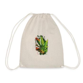 illustration of marijuana - Drawstring Bag - nature - Front