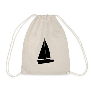 Voilier noir - Sac de sport léger - nature - Devant