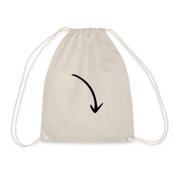 Flèche dessin croquis noir - Sac de sport léger - nature - Devant