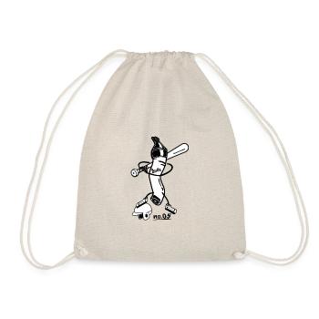 Dude no 05 - Drawstring Bag - nature - Front