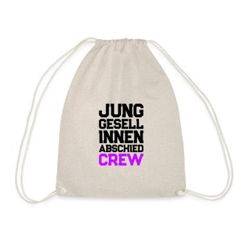 Enterrement de vie de jeune fille Crew Enterrement de vie de garçon - Sac de sport léger - nature - Devant