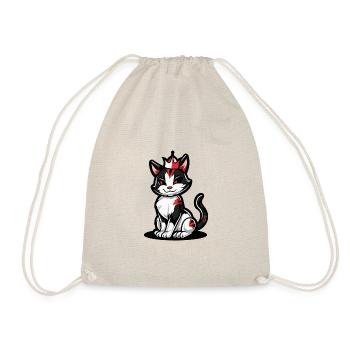 Couronne de bande dessinée de chat - Sac de sport léger - nature - Devant