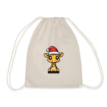 Girafe Weihnachten Noël - Sac de sport léger - nature - Devant