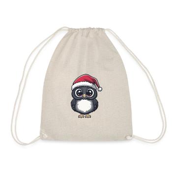 Owl Christmas Christmas - Drawstring Bag - nature - Front