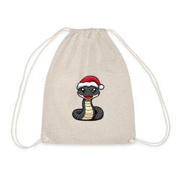 Serpent Cobra Noël Mignon - Sac de sport léger - nature - Devant