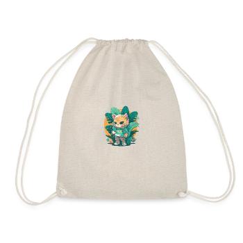 Cute Cat Tropical 5 - Drawstring Bag - nature - Front