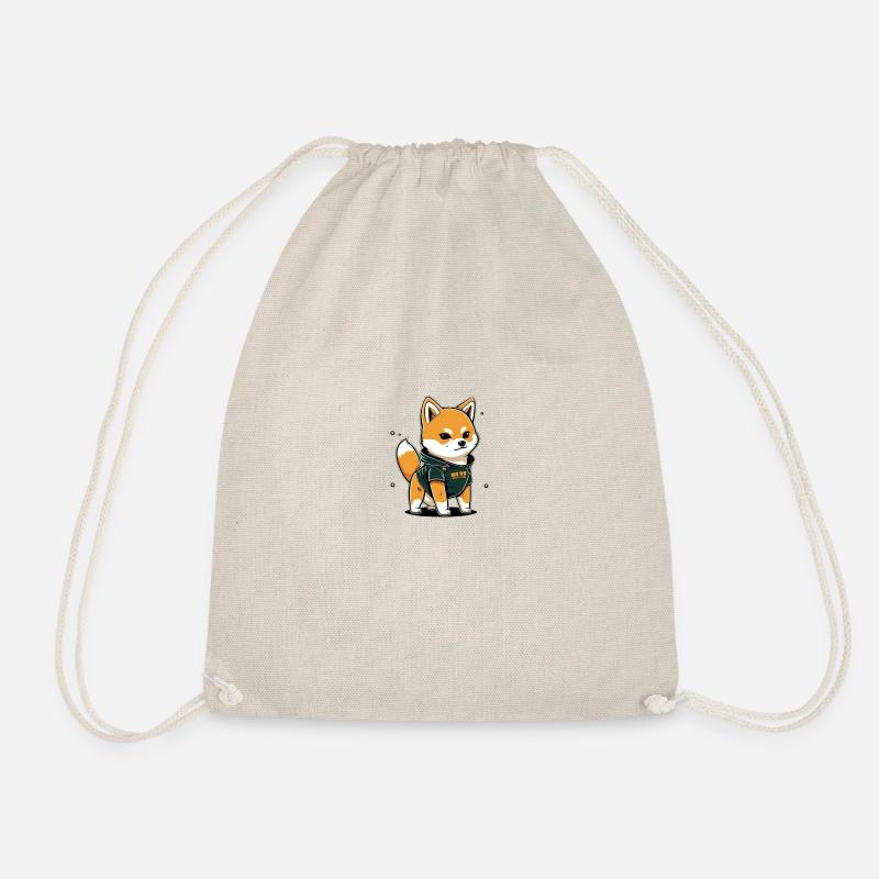 Cool Dog 2 - Drawstring Bag - nature