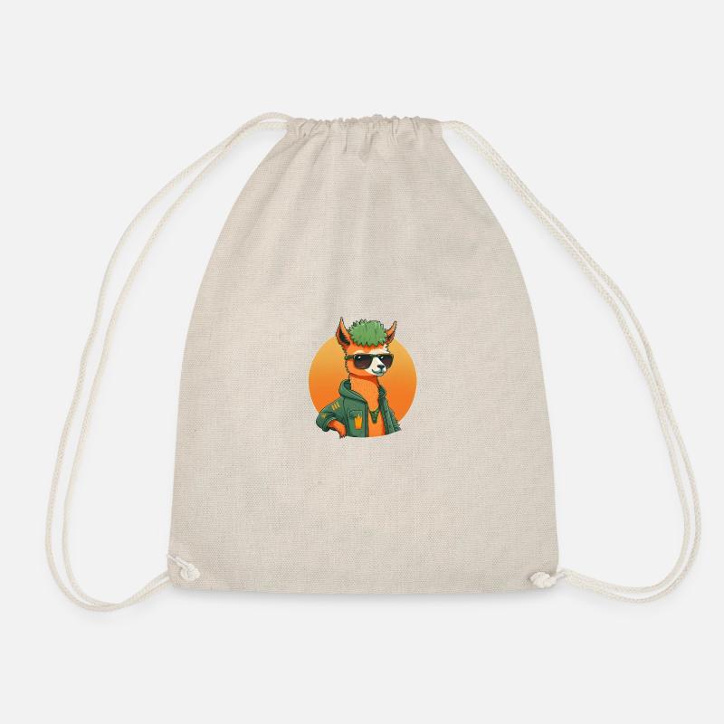 Cool Lama 1 - Drawstring Bag - nature