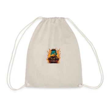 Angry duck4 - Drawstring Bag - nature - Front
