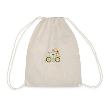 Sweet Adventure Flower Wheel Tour 3 - Drawstring Bag - nature - Front