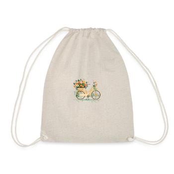 Sweet Adventure Flower Wheel Tour 8 - Drawstring Bag - nature - Front