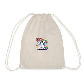 Dabbing Unicorn Gift Idea Dabbing Unicorn - Drawstring Bag - nature - Front