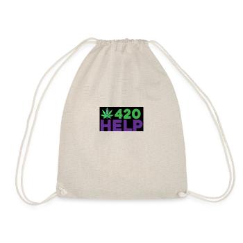 420 Help - Turnbeutel - Natur - Vorne