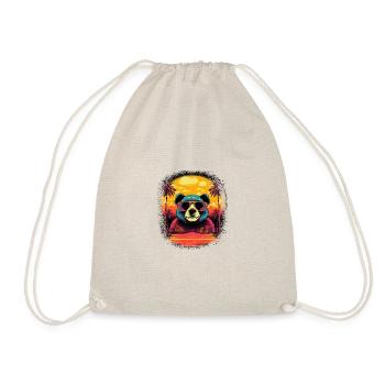 funny quote jokes growler coati awesome happy cool - Turnbeutel - Natur - Vorne