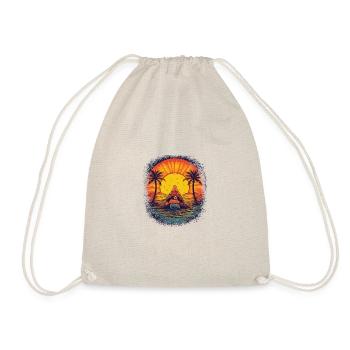 Valentine Dog Lover Valentines Day Chestburster - Drawstring Bag - nature - Front