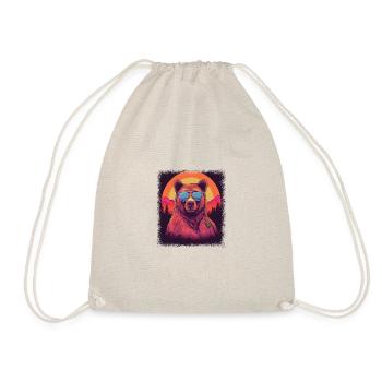 funny sayings awesome birthday cool coati - Drawstring Bag - nature - Front