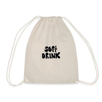 Soft Drink Lettering - Drawstring Bag - nature - Front