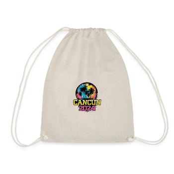Cancun 2024 Travel Vacation - Drawstring Bag - nature - Front