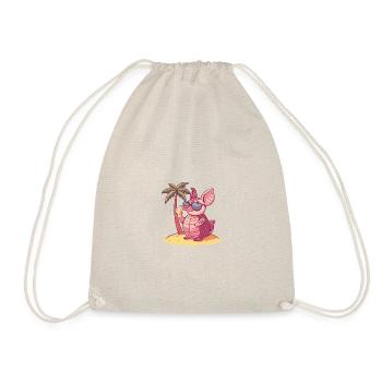 Armadillo Summer Vacation - Drawstring Bag - nature - Front