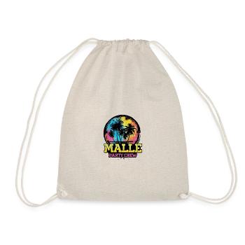 Malle Party Crew Team - Turnbeutel - Natur - Vorne