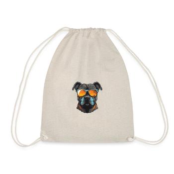 Portrait de chien Staffordshire Bull Terrier - Sac de sport léger - nature - Devant