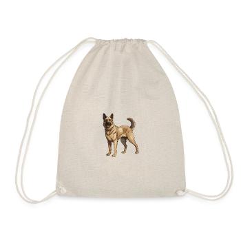 German Shepherd Dog - Drawstring Bag - nature - Front