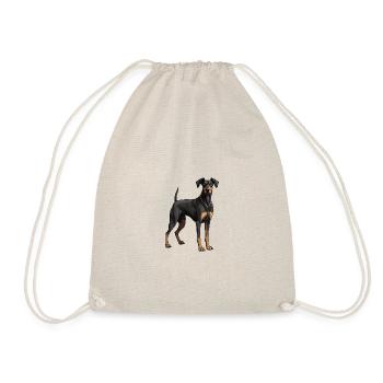 Doberman Dog - Drawstring Bag - nature - Front