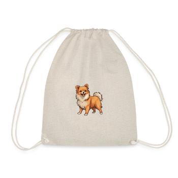 Pomeranian Dog - Drawstring Bag - nature - Front