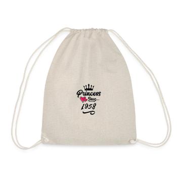 1958 Anniversaire de la princesse - Sac de sport léger - nature - Devant
